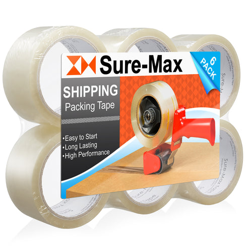Premium Carton Packing Tape 2.0 mil 165 Feet (55 yards) - Clear
